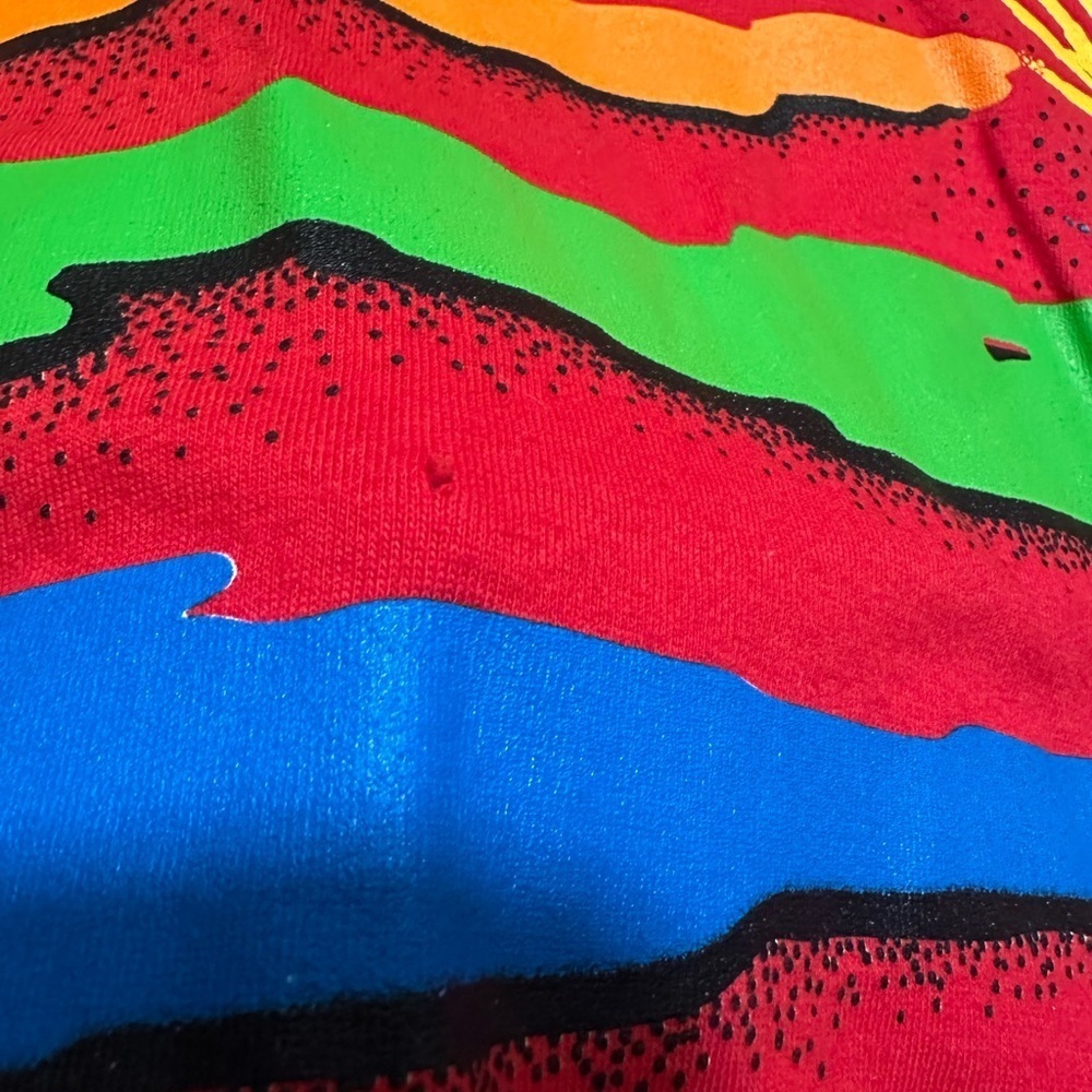 red y2k cropped vintage - retro funky graphic t-shirt NWT - Picture 4 of 11